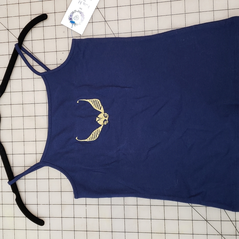 Kids XS Golden Snitch Embroidered Tank top